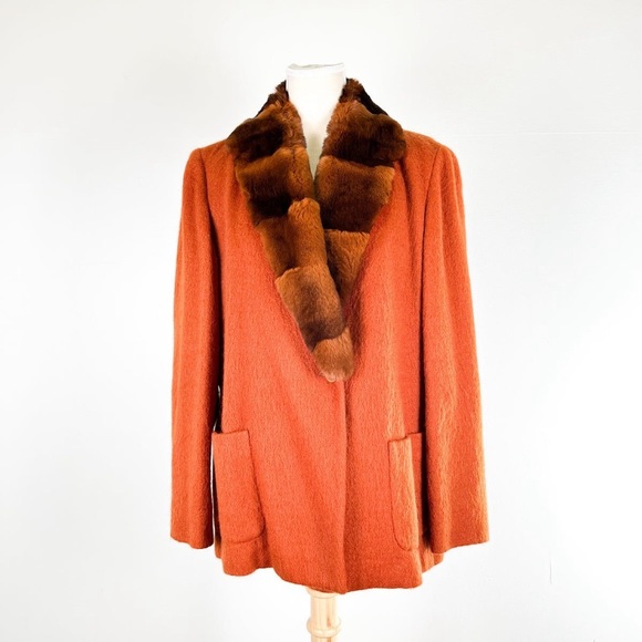 Marly’s Vintage Wool and Fur Jacket - Picture 1 of 2